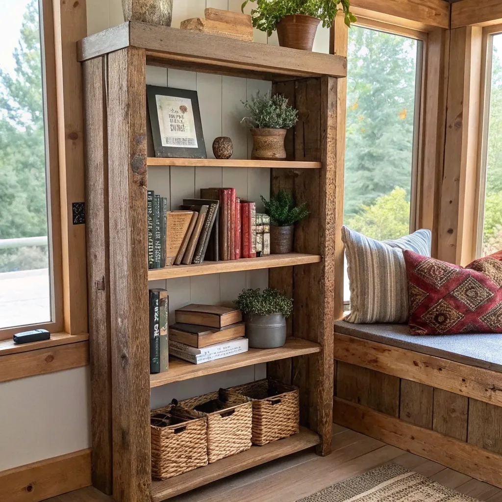 Rustic Bookshelf Design Course